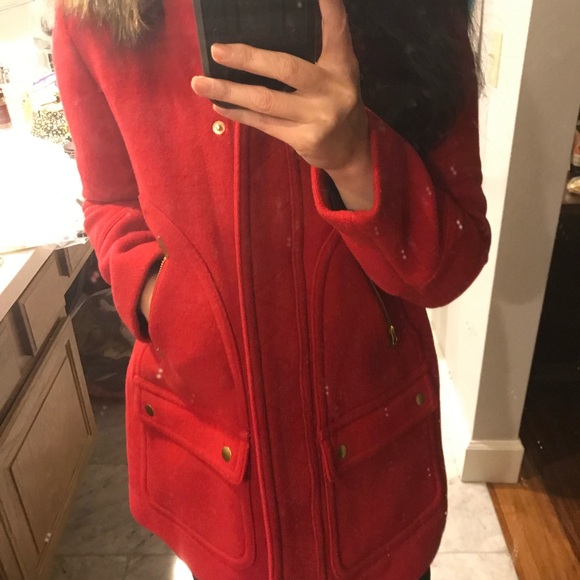 🔥🔥 🔥 Jcrew NWT Chateau parka in Italian wool coat sz 0p black - Picture 13 of 16